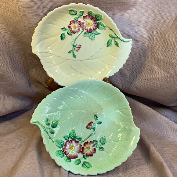 Set of 2 Majolica Carlton ware made in England - Picture 2 of 14
